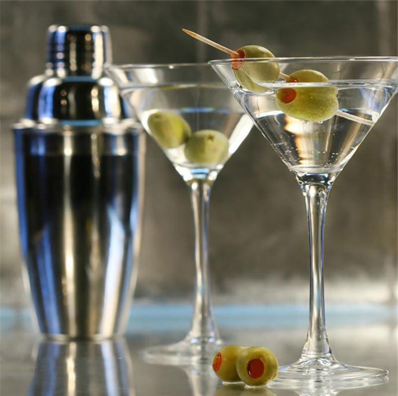 UPORS 550ml/750ml Stainless Steel Cocktail Shaker Martini Boston Shaker For Bartender Drink Party Bar Tool