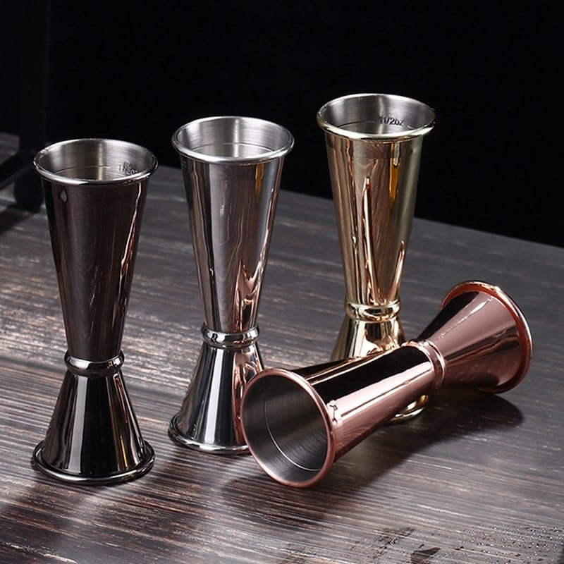 Stainless Steel Cocktail Scale Cup Double Head Measuring Cup Bartending Measuring Cup for Bar Jigger 1pc