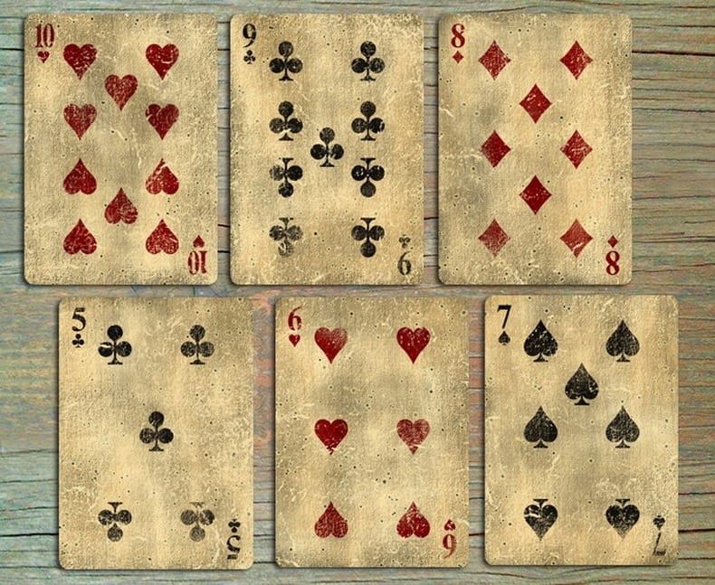 Bicycle Vintage Classic Playing Cards--Distressed Look