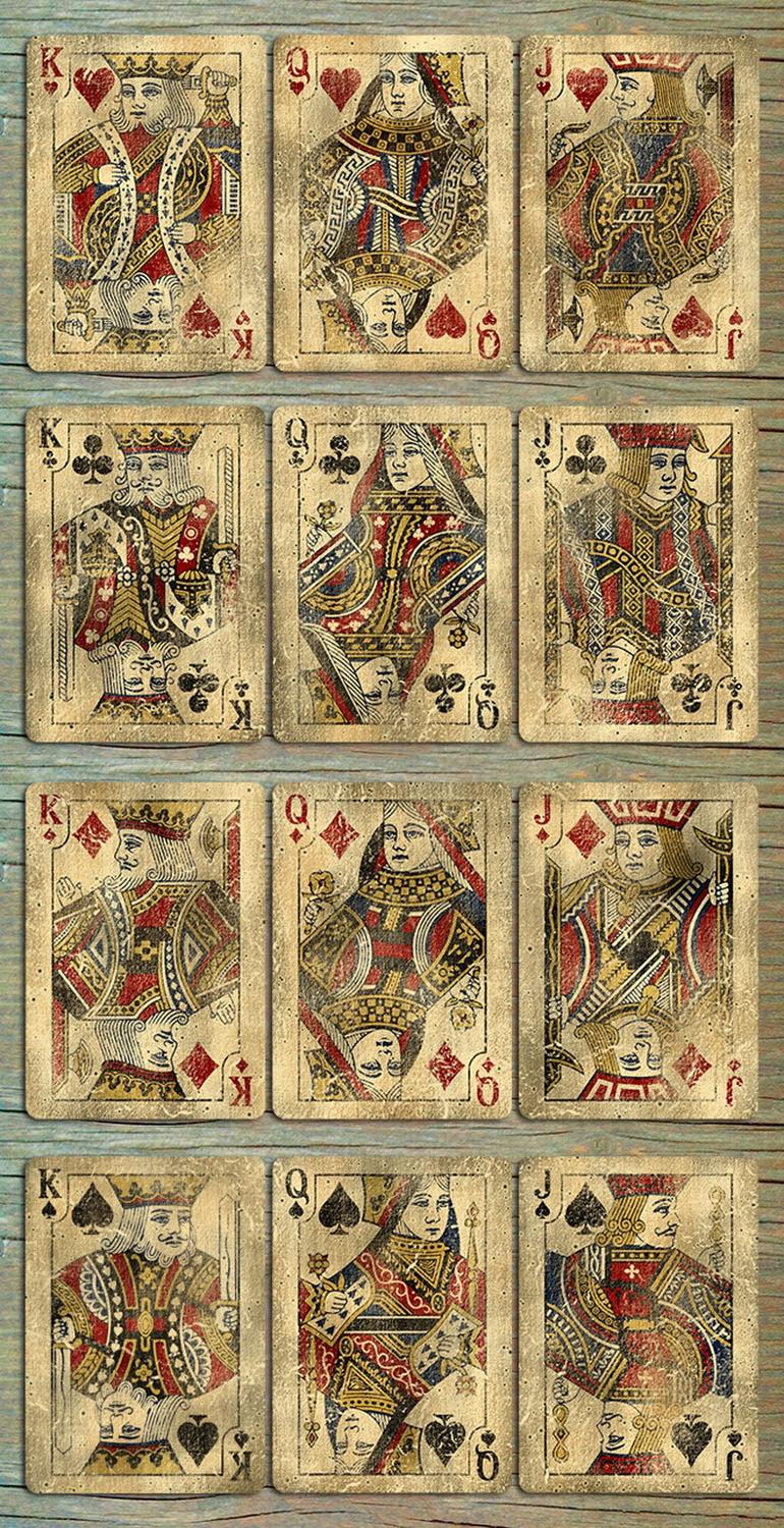 Bicycle Distressed Playing Cards Vintage